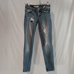 Kancan Destroyed Ripped Skinny Jeans ~Size 23